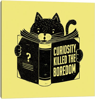 Curiosity Killed The Boredom Canvas Art Print - College