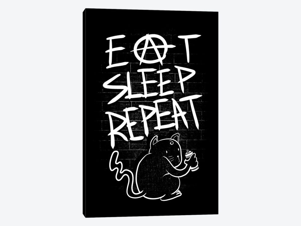 Eat Sleep Repeat by Tobias Fonseca 1-piece Canvas Wall Art