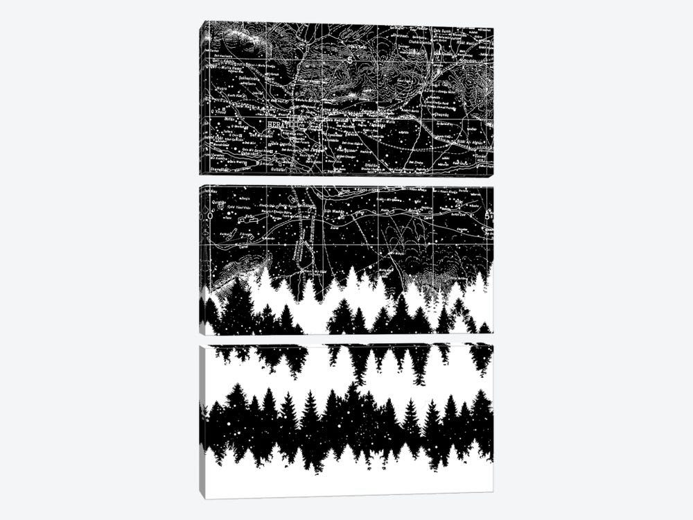 Map Silhouette Square by Tobias Fonseca 3-piece Art Print