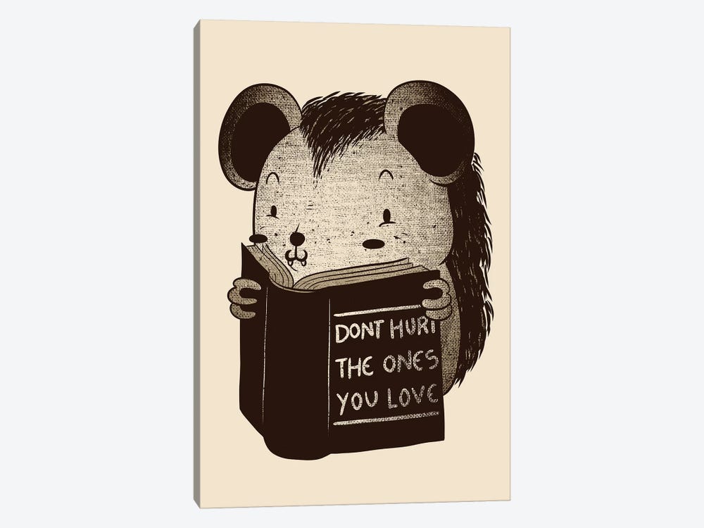 Hedgehog Don't Hurt The Ones You Love by Tobias Fonseca 1-piece Canvas Art