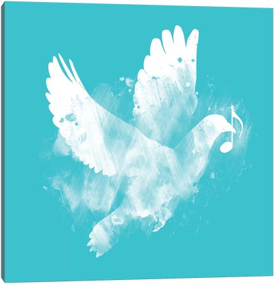 Bring Me Peace Canvas Art Print - Dove & Pigeon Art