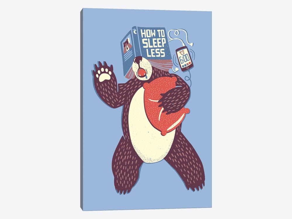 How To Sleep Less Book by Tobias Fonseca 1-piece Canvas Art Print