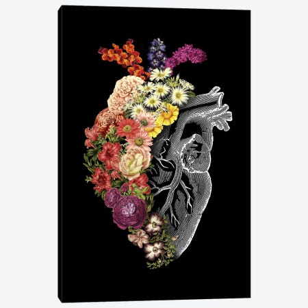 Flower Heart Spring Canvas Print #TFA443} by Tobias Fonseca Canvas Art Print