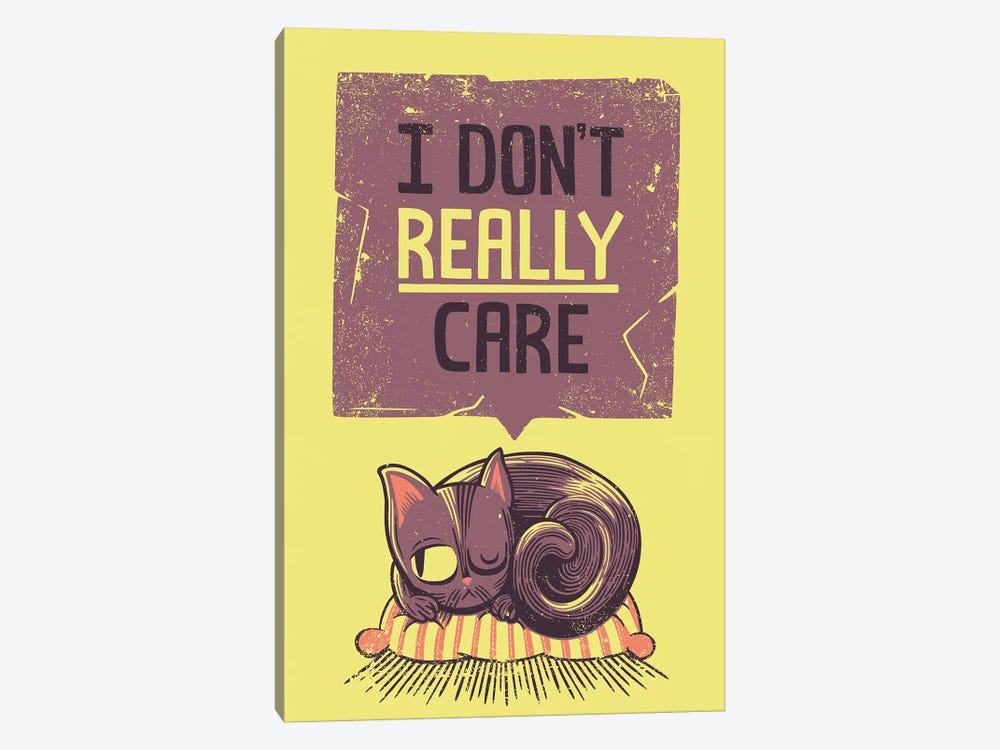 I Don't Care Cat by Tobias Fonseca 1-piece Canvas Artwork