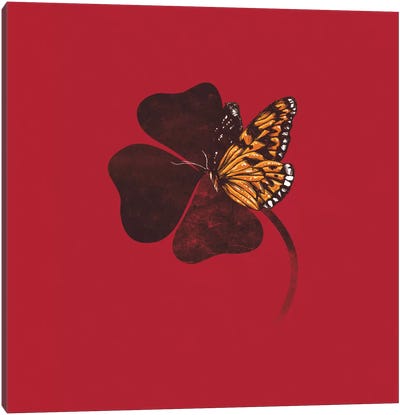 By Chance Canvas Art Print - Monarch Butterflies