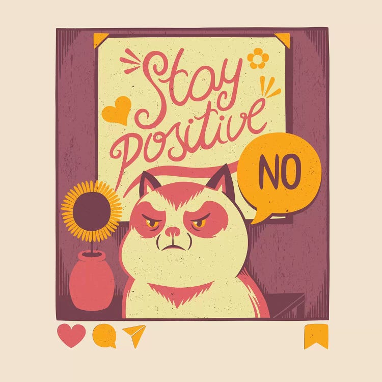 Stay Positive Cat