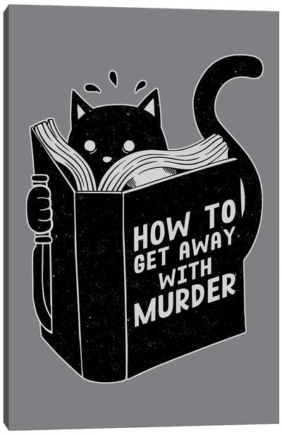 How To Get Away With Murder Canvas Art Print - Black Cat Art