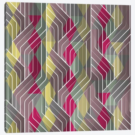 Decorative Pattern Triangles Canvas Print #TFA468} by Tobias Fonseca Art Print