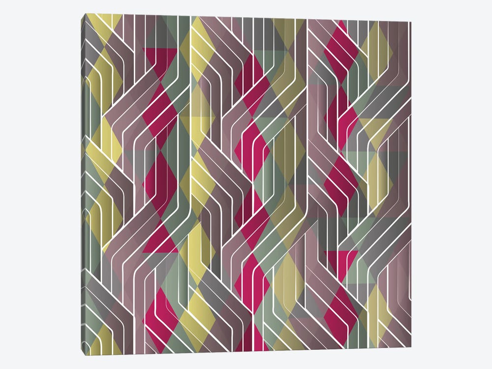 Decorative Pattern Triangles by Tobias Fonseca 1-piece Canvas Artwork