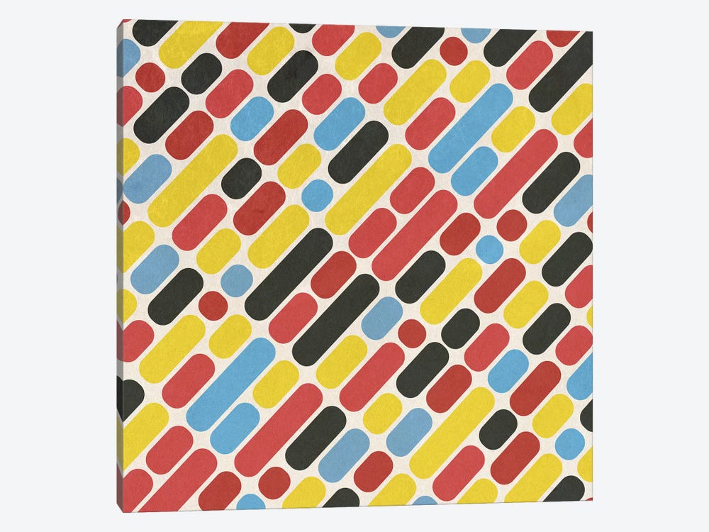 Colorful Trend Pattern by Tobias Fonseca 1-piece Canvas Art