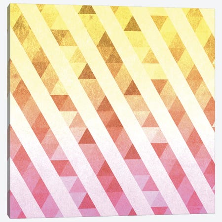 Triangles Lines Pattern Canvas Print #TFA487} by Tobias Fonseca Canvas Wall Art