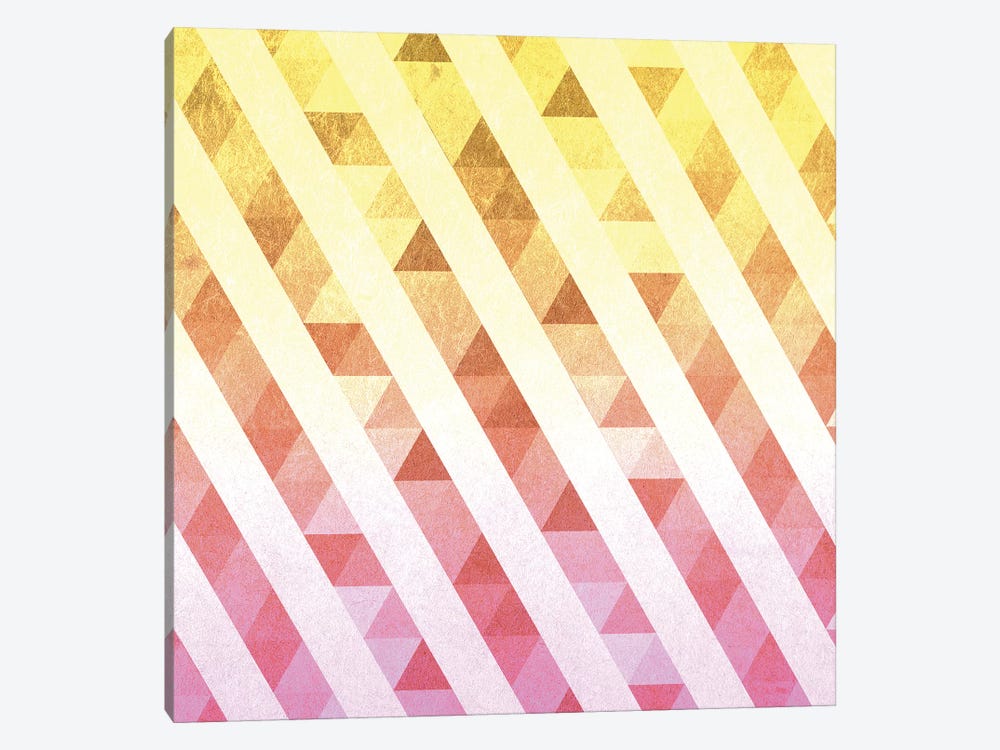 Triangles Lines Pattern by Tobias Fonseca 1-piece Canvas Print