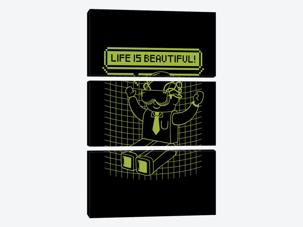 Life Is Beautiful by Tobias Fonseca 3-piece Canvas Art Print