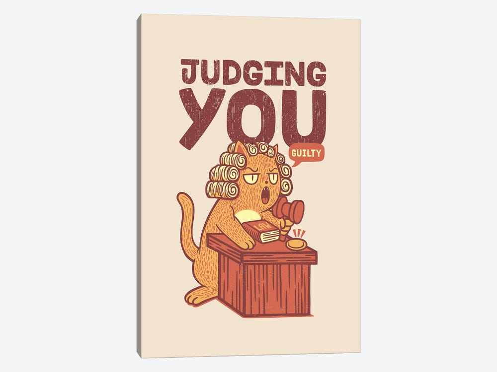 I'm Judging You Cat by Tobias Fonseca 1-piece Canvas Print