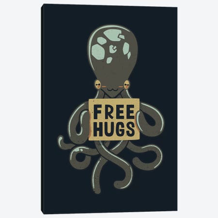 Free Hugs Octopus Canvas Print #TFA535} by Tobias Fonseca Canvas Artwork