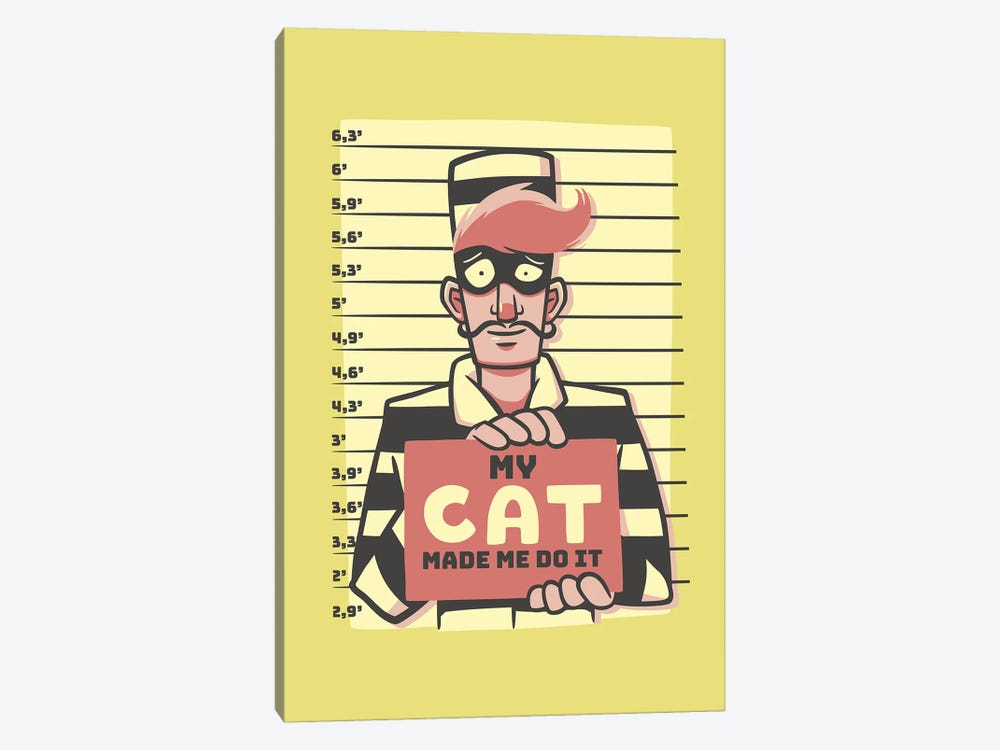 My Cat Made Me Do It by Tobias Fonseca 1-piece Art Print