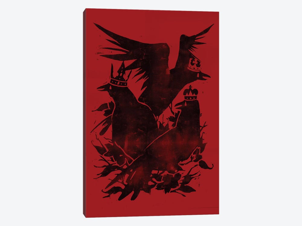 Crowned Crows by Tobias Fonseca 1-piece Canvas Art Print