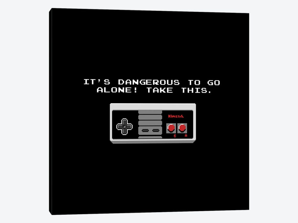 It's Dangerous To Go Alone Take This Video Game Controller by Tobias Fonseca 1-piece Canvas Art Print