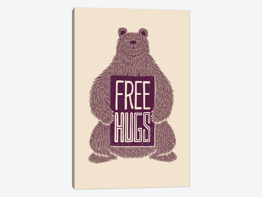 Free Hugs Bear by Tobias Fonseca 1-piece Canvas Art