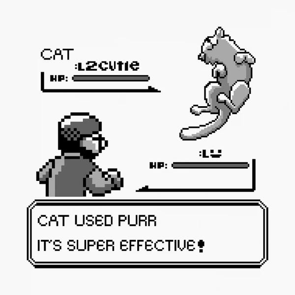 Video Games: It's Super Effective Cat by Tobias Fonseca