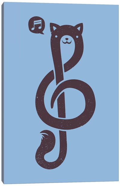 Musicat Canvas Art Print