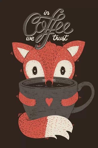 Foxes: In Coffee We Trust Fox by Tobias Fonseca
