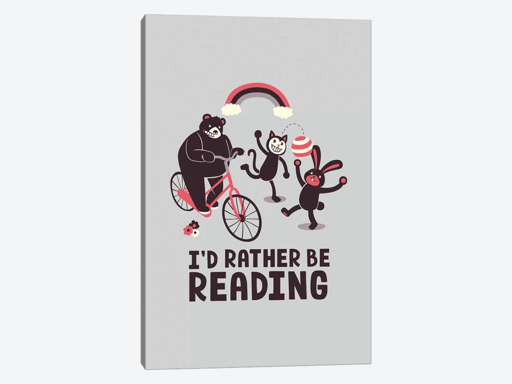 I'd Rather Be Reading by Tobias Fonseca 1-piece Art Print