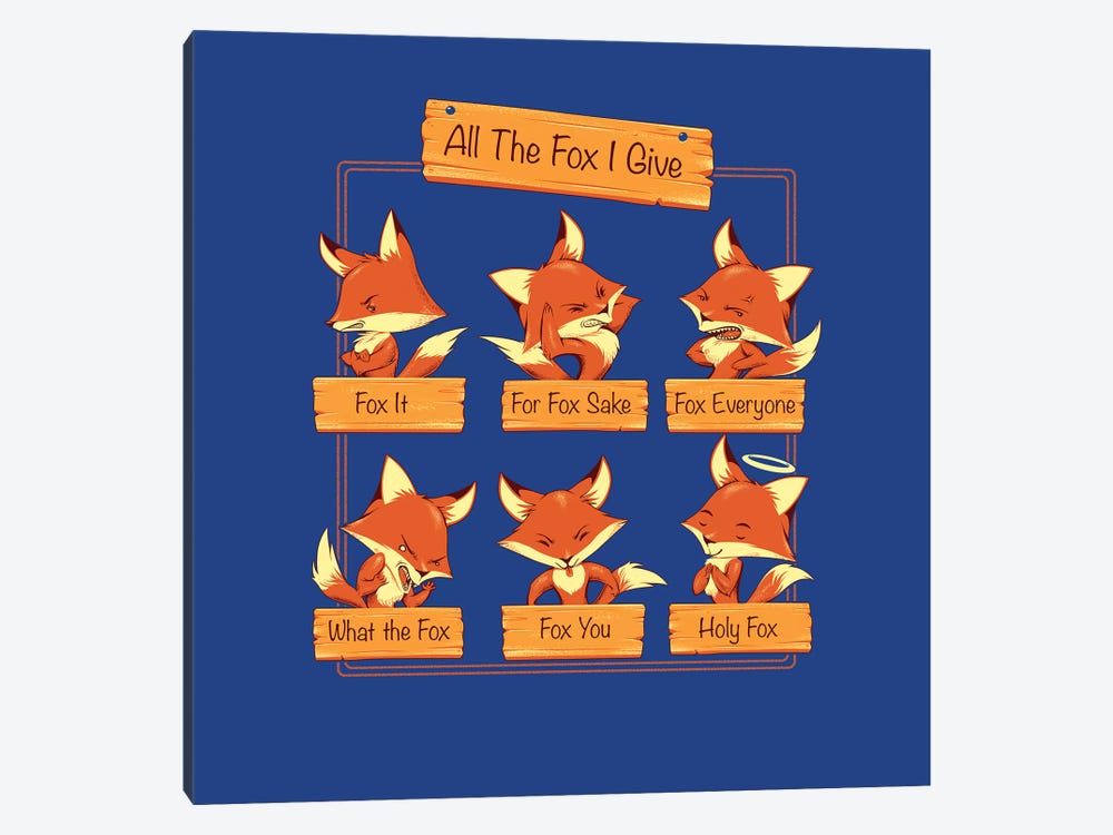 All The Fox I Give by Tobias Fonseca 1-piece Canvas Artwork