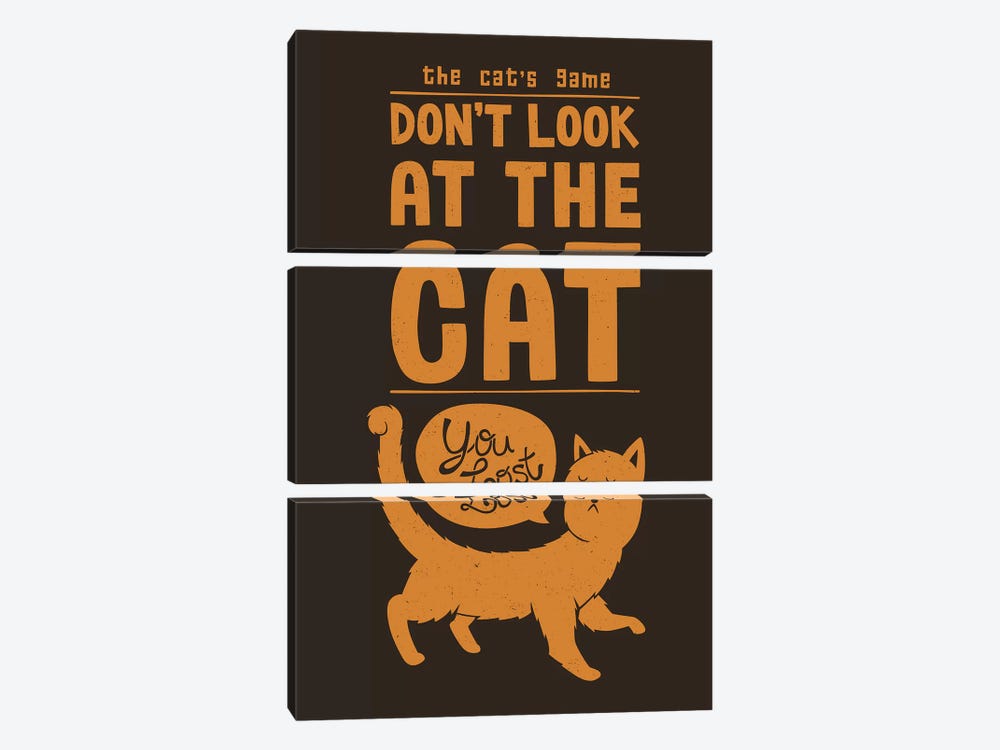 The Cat's Game by Tobias Fonseca 3-piece Canvas Art