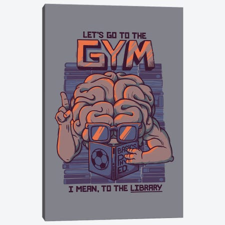 Let's Go To The Gym Canvas Print #TFA622} by Tobias Fonseca Canvas Art Print