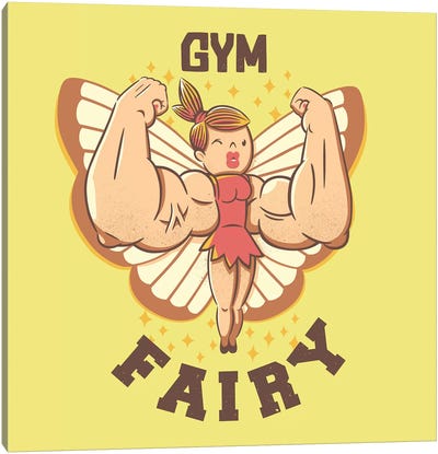Gym Fairy Canvas Art Print - Fitness Fanatic