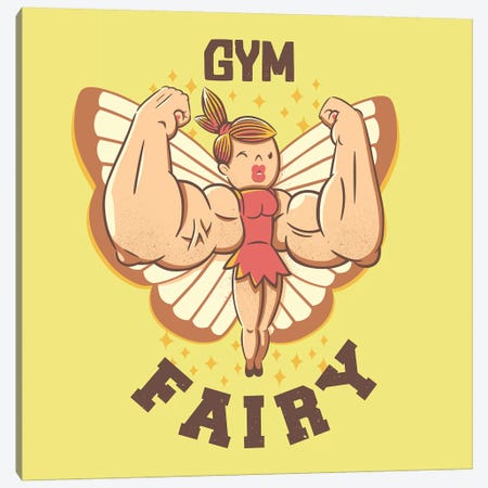 Gym Fairy Canvas Print #TFA624} by Tobias Fonseca Canvas Wall Art