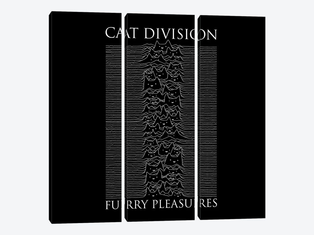 Cat Division Serif by Tobias Fonseca 3-piece Canvas Print