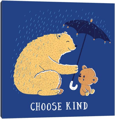 Choose Kind Canvas Art Print - Kindness Art