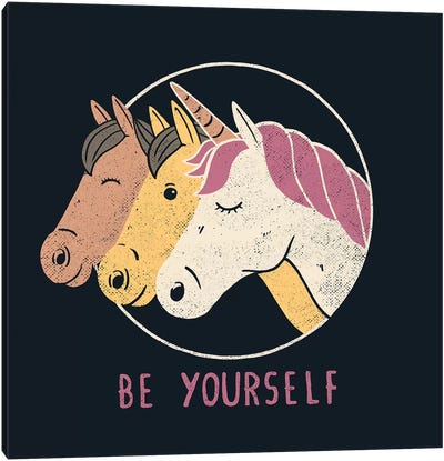 Be Yourself Canvas Art Print - LGBTQ+ Art