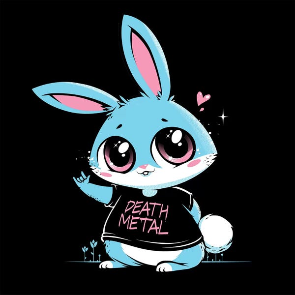 Rabbits: Death Metal Bunny by Tobias Fonseca