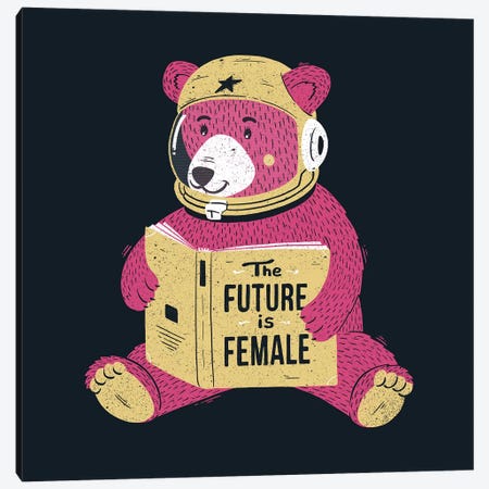 The Future Is Female Canvas Print #TFA652} by Tobias Fonseca Canvas Wall Art