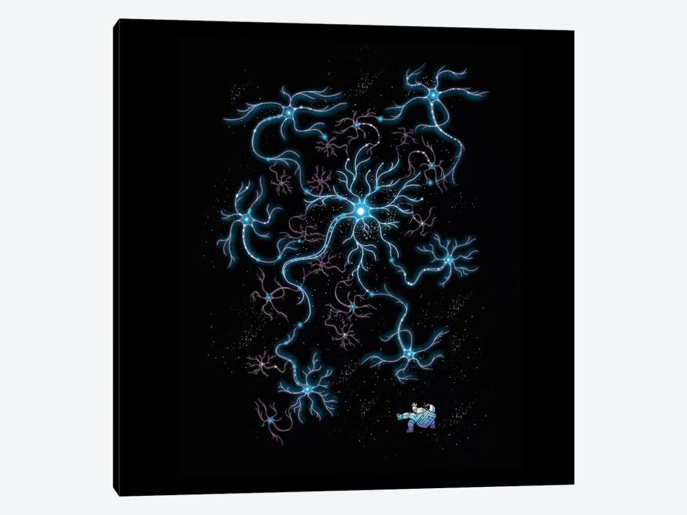 Neuron Galaxy by Tobias Fonseca 1-piece Canvas Print