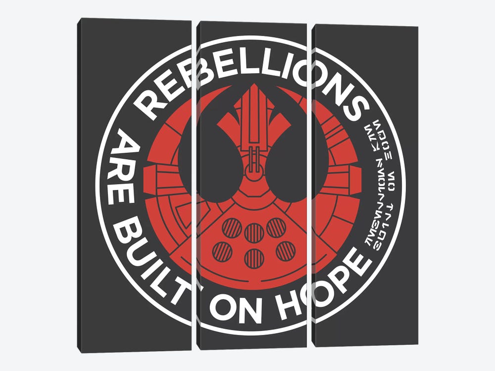Rebellions Are Built On Hope by Tobias Fonseca 3-piece Canvas Print