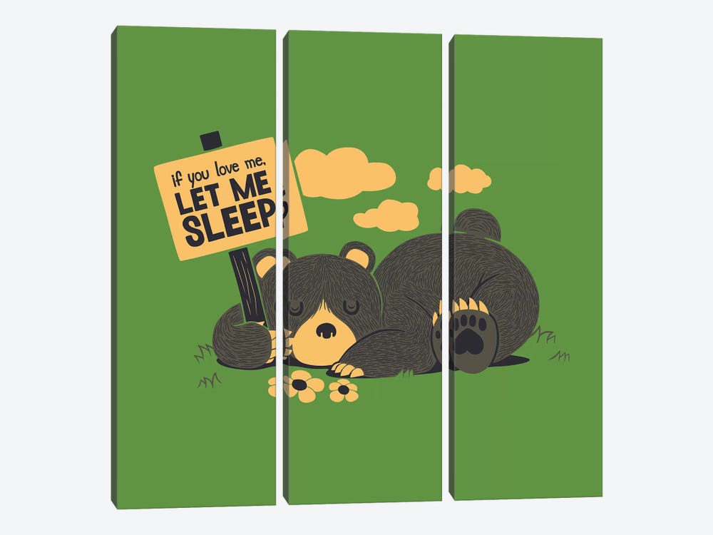 If You Love Me Let Me Sleep by Tobias Fonseca 3-piece Canvas Artwork