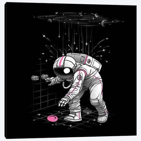 Meteor Shower Astronaut Canvas Print #TFA671} by Tobias Fonseca Canvas Art