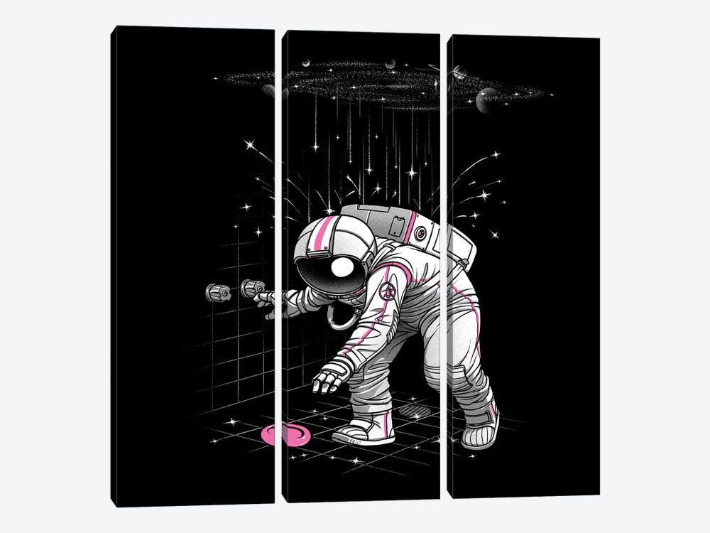 Meteor Shower Astronaut by Tobias Fonseca 3-piece Canvas Print