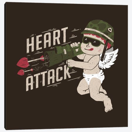 Heart Attack Canvas Print #TFA683} by Tobias Fonseca Art Print