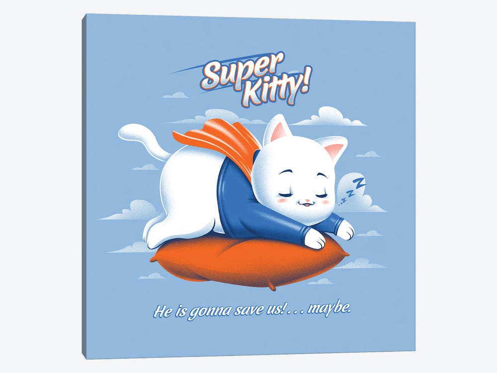 Super Kitty by Tobias Fonseca 1-piece Art Print