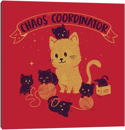 Chaos Coordinator Canvas Art Print - Tobias Fonseca