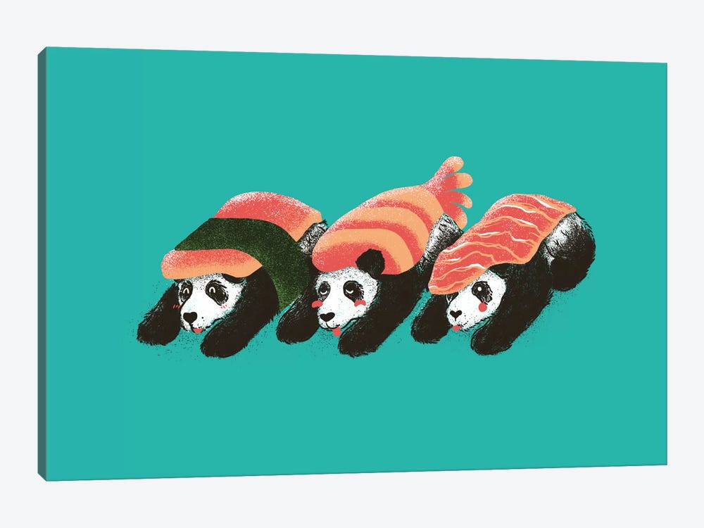 Panda Sushi by Tobias Fonseca 1-piece Canvas Artwork
