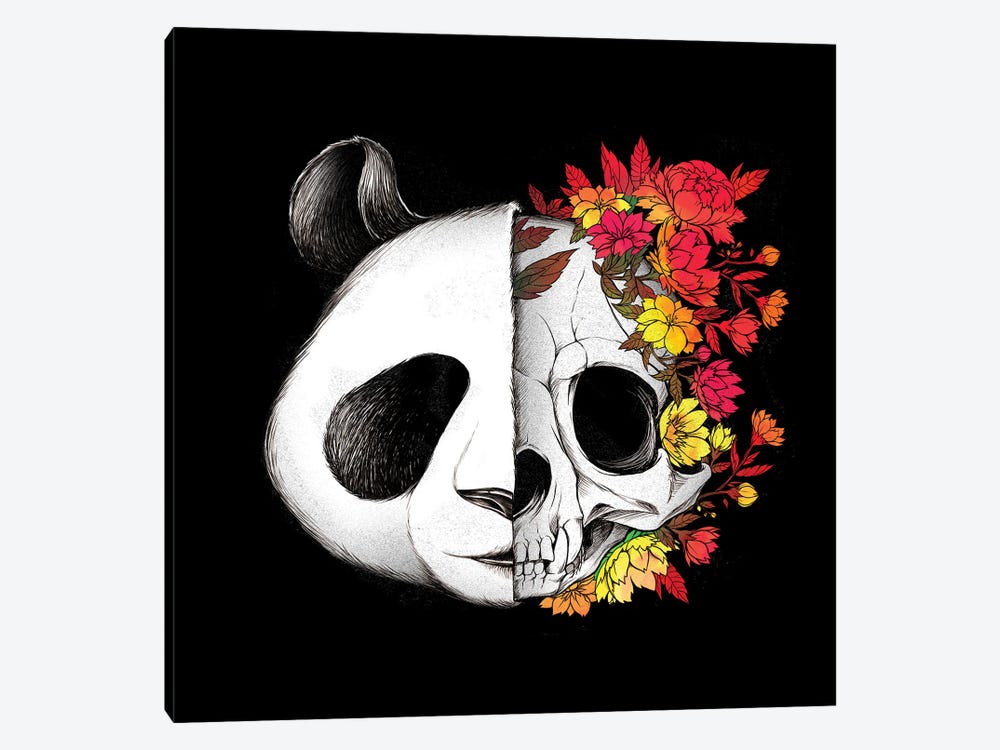 Panda Skull Rock by Tobias Fonseca 1-piece Canvas Print