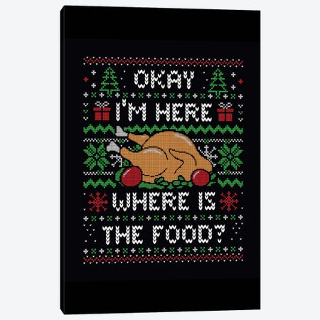 I'm Here Where Is The Food Canvas Print #TFA738} by Tobias Fonseca Canvas Print