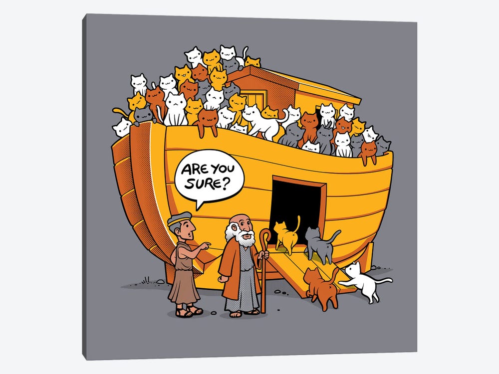 Noah's Ark Cat by Tobias Fonseca 1-piece Art Print