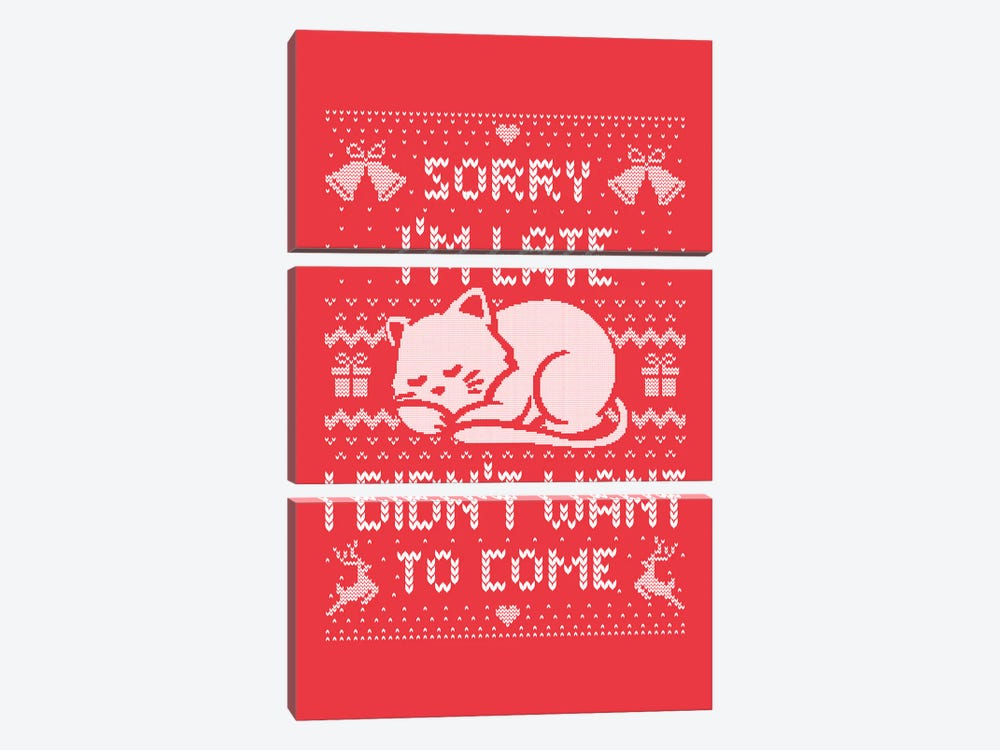 Sorry I'm Late I Didn't Want To Come by Tobias Fonseca 3-piece Canvas Artwork